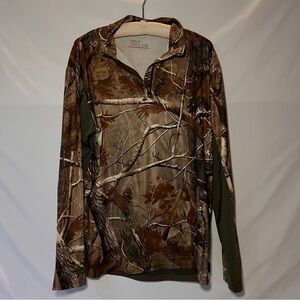 Men’s Sports Afield Long Sleeve Camo Shirt-Size Large